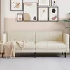 Image de vidaXL CanapÃ© Ã  3 places crÃ¨me tissu