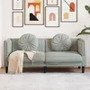 Image de vidaXL CanapÃ© avec coussins 2 places gris clair velours