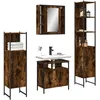 Image de Vidaxl Ensemble D'armoires De Salle De Bain 4 Pcs ChÃªne FumÃ©