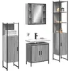 Image de vidaXL Ensemble d'armoires de salle de bain 4 pcs sonoma gris