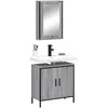 Image de vidaXL Ensemble de meubles de salle de bain 2 pcs Sonoma gris