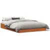 Image de vidaXL Cadre de lit sans matelas cire marron 140x200cm bois pin massif