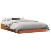 Image de vidaXL Cadre de lit sans matelas cire marron 120x190cm bois pin massif