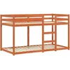Image de vidaXL Lit superposÃ© sans matelas cire marron 90x190 cm pin massif