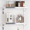 Image de vidaXL Supports d'Ã©tagÃ¨res 4pcs 15x2,5x11,5cm argentÃ© acier inoxydable