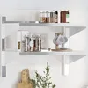 Image de vidaXL ÃtagÃ¨re murale Ã  2 niveaux 75x40x60 cm argentÃ© acier inoxydable