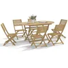 Image de Vidaxl Chaises Pliables De Jardin Lot De 6 Bois Massif D'acacia