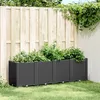 Image de Vidaxl JardiniÃ¨re Noir 160x40x53 Cm PolypropylÃ¨ne