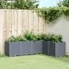 Image de Vidaxl JardiniÃ¨re Gris 160x120x53 Cm PolypropylÃ¨ne