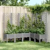 Image de Vidaxl JardiniÃ¨re Avec Treillis Gris Clair 160x120x142 Cm Pp