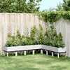 Image de Vidaxl JardiniÃ¨re Avec Treillis Blanc 200x160x142 Cm Pp