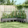 Image de Vidaxl JardiniÃ¨re Avec Treillis Gris Clair 200x160x142,5 Cm Pp