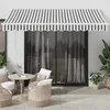 Image de Vidaxl Auvent RÃ©tractable Anthracite Et Blanc 3,5x2,5m Tissu/Aluminium