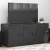Image de vidaXL Meuble TV noir 99x39x44 cm acier