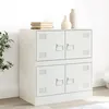Image de vidaXL Buffet blanc 67x39x73 cm acier