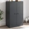 Image de vidaXL Buffet anthracite 67x39x107 cm acier