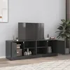 Image de vidaXL Meubles TV 2 pcs noir 67x39x44 cm acier