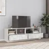 Image de vidaXL Meubles TV 2 pcs blanc 67x39x44 cm acier