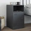 Image de vidaXL Table de chevet anthracite 34,5x39x62 cm acier