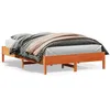 Image de vidaXL Cadre de lit sans matelas cire marron 160x200cm bois pin massif