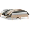 Image de vidaXL Cadre de lit sans matelas 140x200 cm bois massif de pin