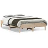 Image de vidaXL Cadre de lit sans matelas 140x190 cm bois de pin massif