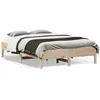 Image de vidaXL Cadre de lit sans matelas 120x190 cm bois de pin massif