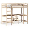 Image de vidaXL Lit superposÃ© avec bureau 90x200 cm bois de pin massif