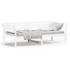 Image de vidaXL Lit de jour sans matelas blanc 90x200 cm bois de pin massif