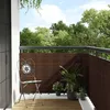 Image de vidaXL Paravent de balcon brun et noir 400x90 cm rÃ©sine tressÃ©e