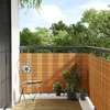 Image de vidaXL Paravent de balcon marron clair 400x80 cm rÃ©sine tressÃ©e
