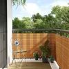 Image de vidaXL Paravent de balcon marron clair 500x80 cm rÃ©sine tressÃ©e