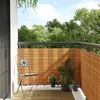 Image de vidaXL Paravent de balcon marron clair 500x100 cm rÃ©sine tressÃ©e