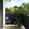 Image de vidaXL Paravent de balcon noir 500x90 cm rÃ©sine tressÃ©e