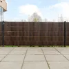 Image de vidaXL Paravents de balcon 10pcs marron et noir 255x19cm rÃ©sine tressÃ©