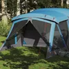 Image de Vidaxl Tente De Camping Avec Porche 4 Personnes Bleu ImpermÃ©able