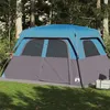 Image de Vidaxl Tente De Cabine Familiale 6 Personnes Bleu ImpermÃ©able