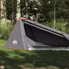 Image de Vidaxl Tente De Camping Tunnel 1 Personne Gris Et Orange ImpermÃ©able