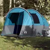Image de Vidaxl Tente De Camping Tunnel 4 Personnes Bleu ImpermÃ©able