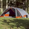Image de Vidaxl Tente De Cabine Familiale 6 Personnes Gris ImpermÃ©able