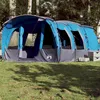Image de Vidaxl Tente De Camping Tunnel 8 Personnes Bleu ImpermÃ©able