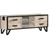 Image de vidaXL TÃªte de lit blanc 200 cm bois massif de pin