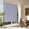 Image de Vidaxl Store Roulant D'extÃ©rieur Bleu Et Blanc 200x270 Cm Tissu Acier