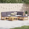 Image de Vidaxl Salon De Jardin 6 Pcs Avec Coussins Bois D'acacia Solide
