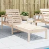 Image de Vidaxl Chaise Longue 199,5x62x55 Cm Bois Massif De Pin
