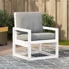 Image de Vidaxl Chaise De Jardin Blanc 57,5x63x76 Cm Bois De Pin Massif
