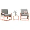 Image de Vidaxl Salon De Jardin 3 Pcs Bois Massif Douglas