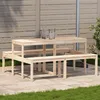 Image de Vidaxl Table De Pique-Nique 160x134x75 Cm Bois Massif De Pin