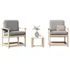 Image de Vidaxl Salon De Jardin 3 Pcs Bois Massif De Pin