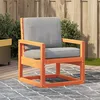 Image de Vidaxl Chaise De Jardin Cire Marron 57,5x63x76 Cm Bois De Pin Massif